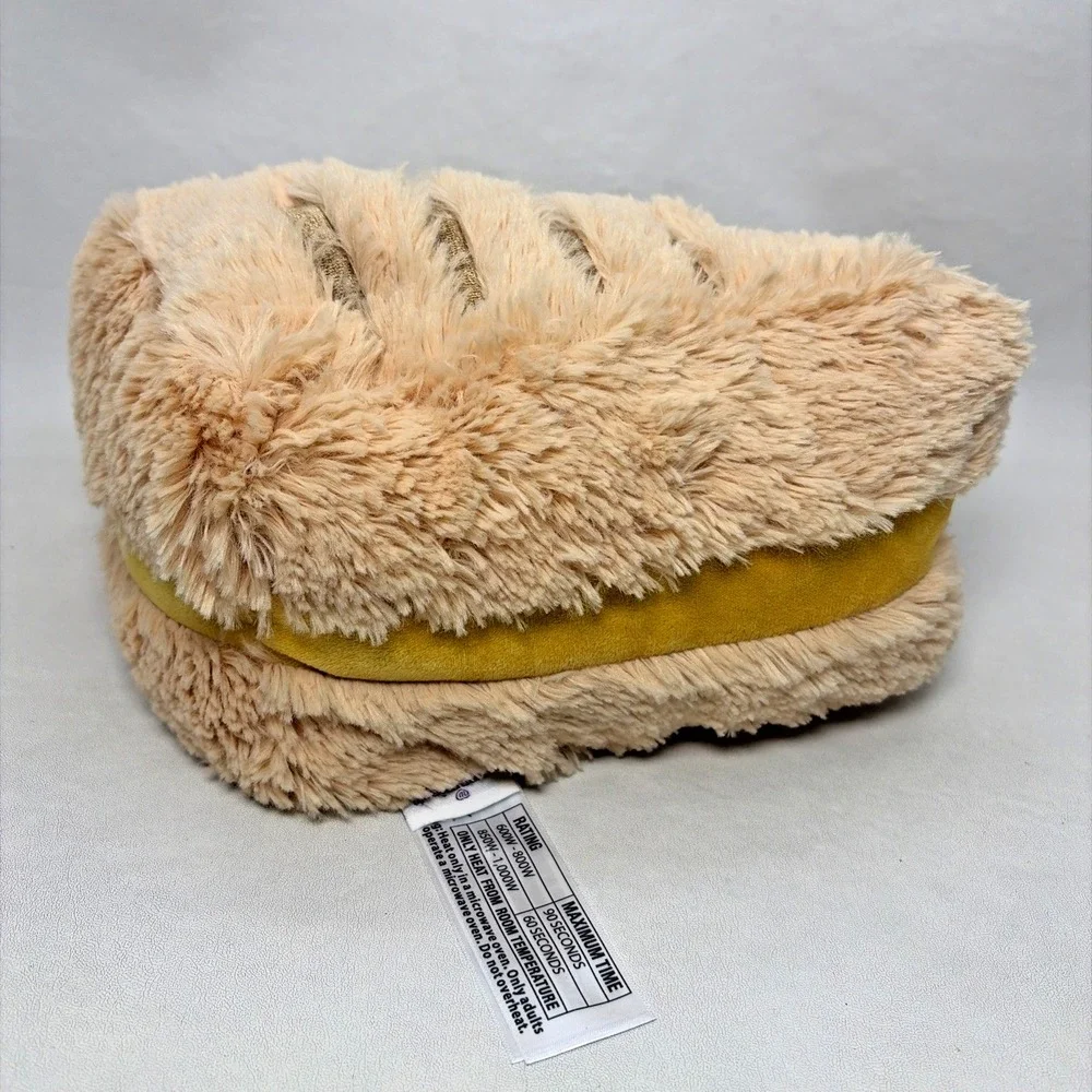 Warmies Grilled Cheese Weighted Stuffed Plush Weighted Microwaveable Cute